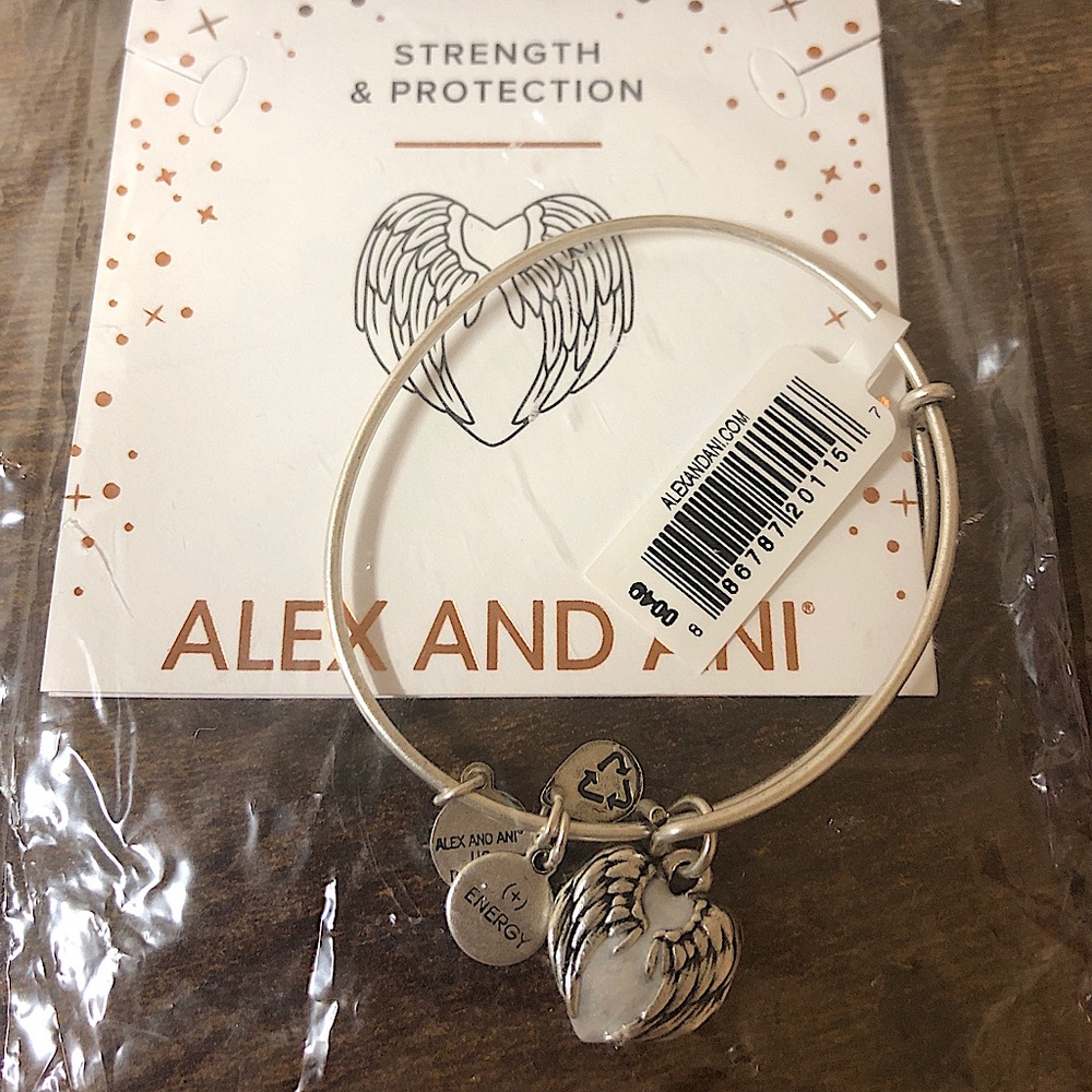 Alex and Ani Silver Heart Bracelet